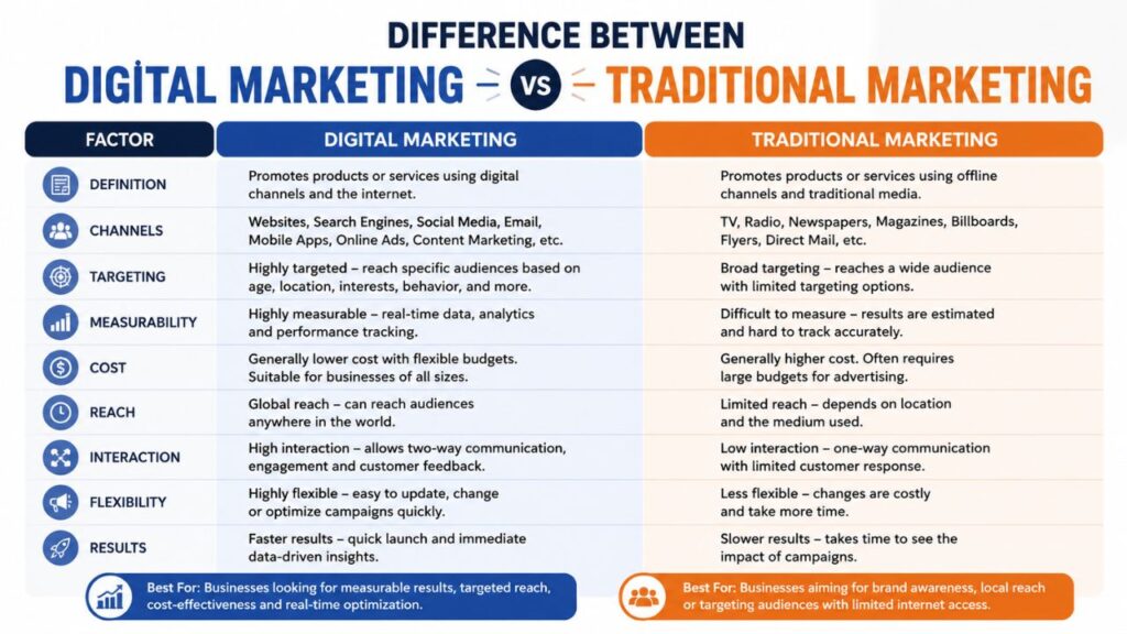 Traditional Marketing & Digital Mark