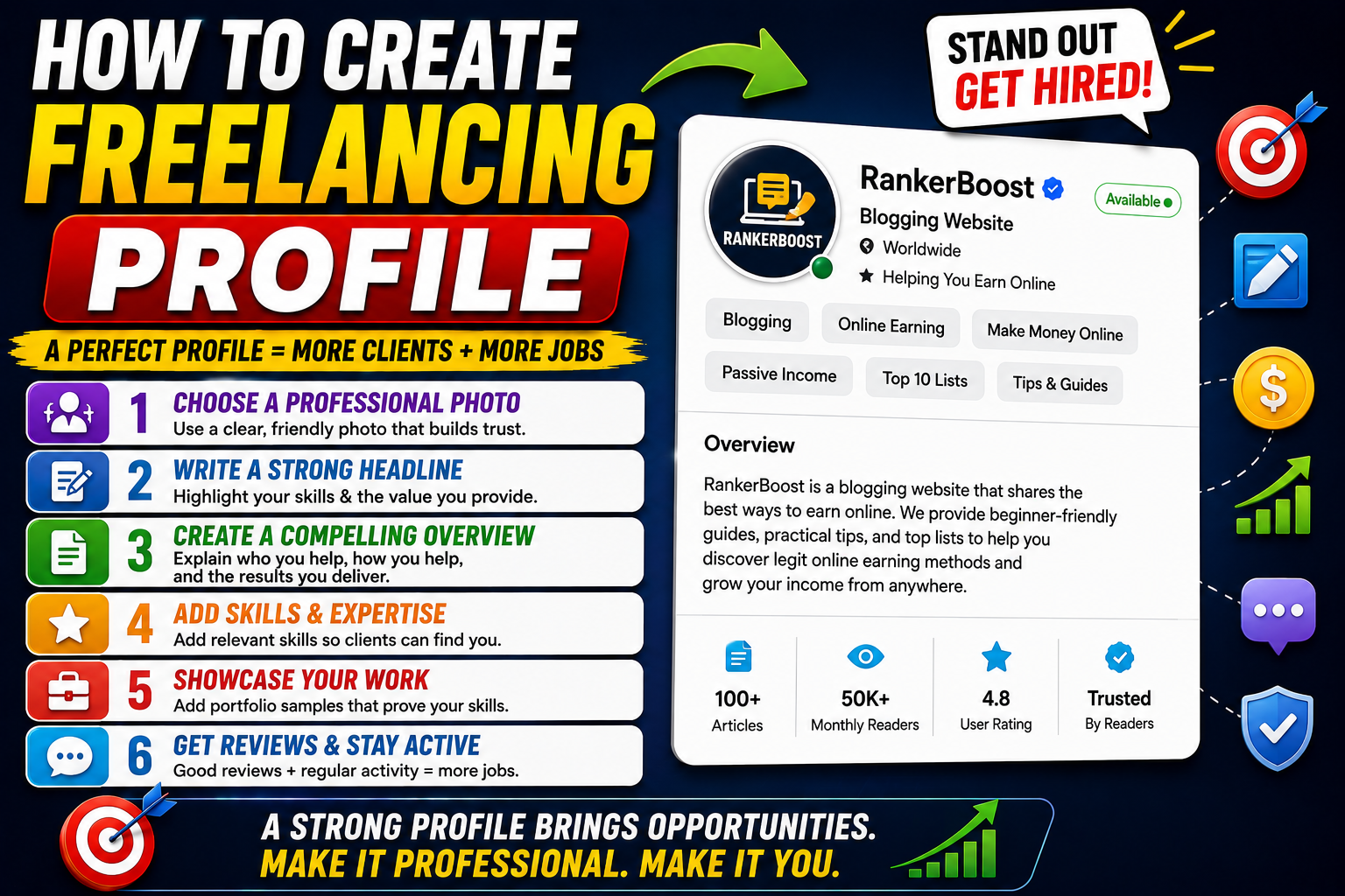 How to create freelancing profile