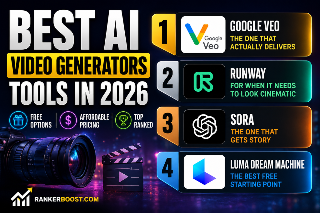 Best AI Video Generators in 2026