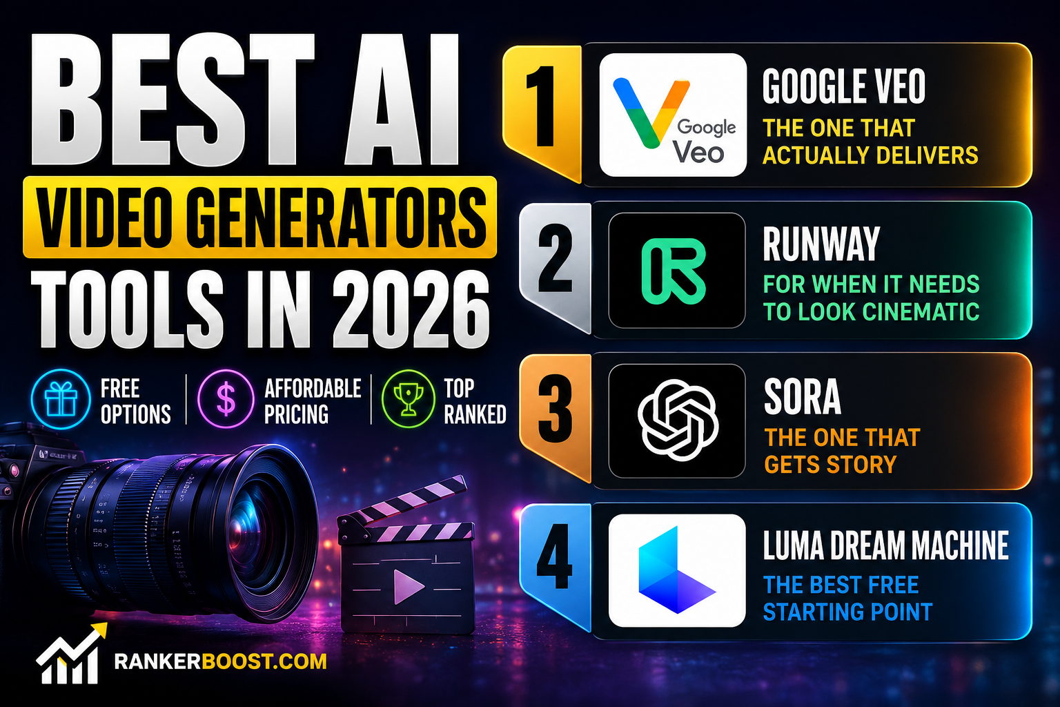 Best AI Video Generators in 2026