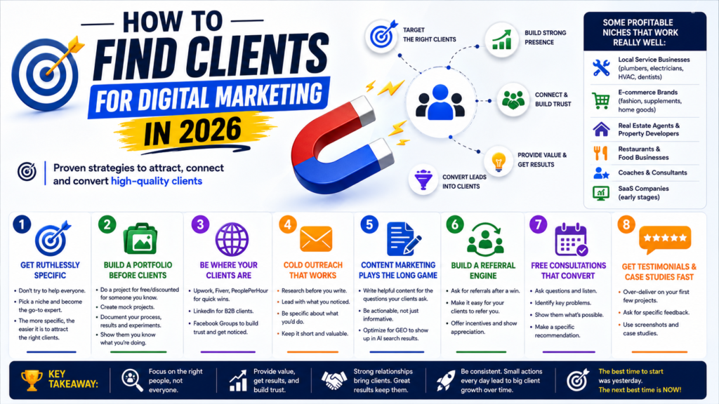 How to find clients for digital marketing agency in 2026