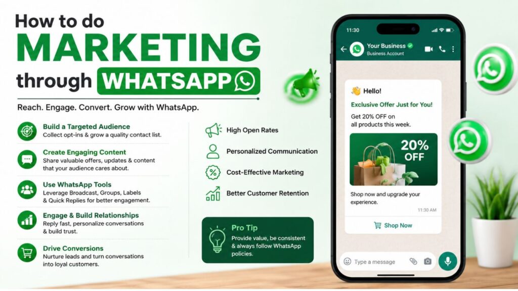 How to do marketing Through whatsapp
