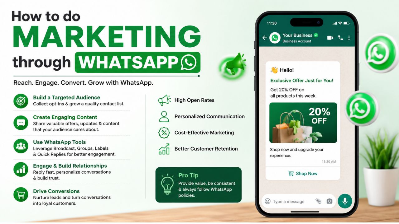 How to do marketing Through whatsapp