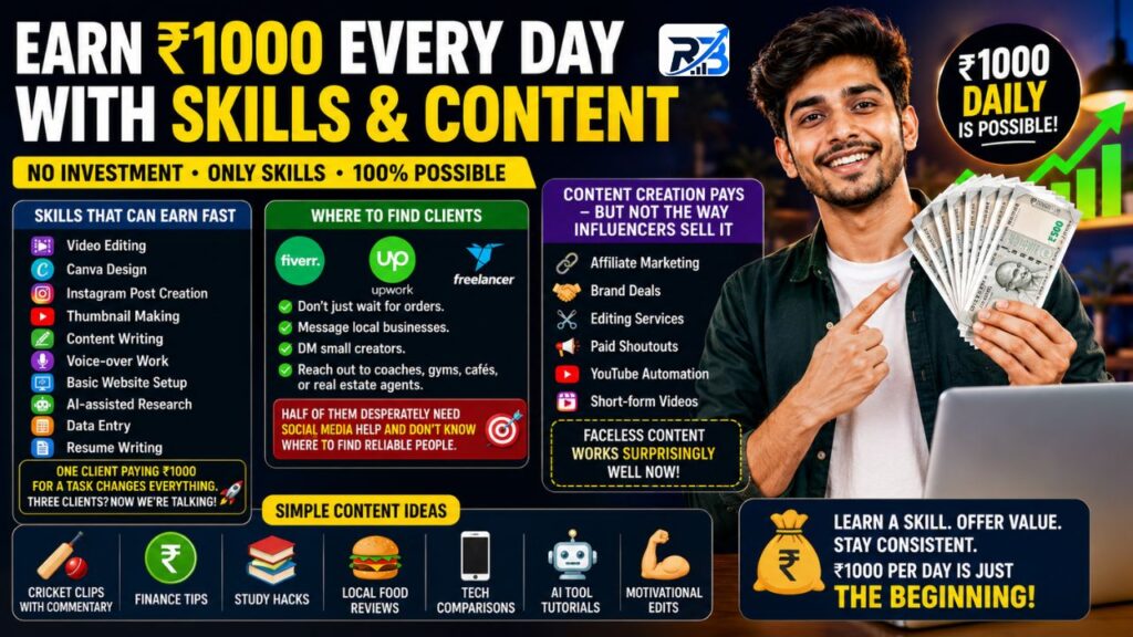 | How to earn 1000 daily