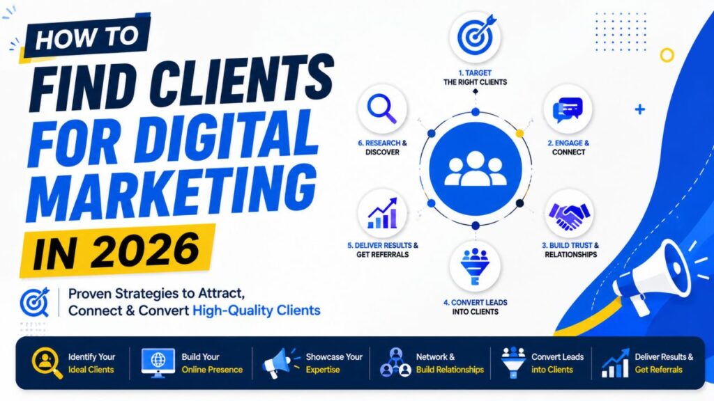 How to find clients in Digital Marketing Agency for beginner