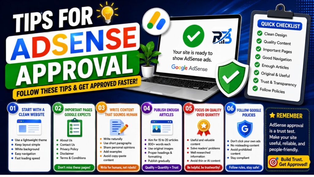 Tips of ad sense approval
